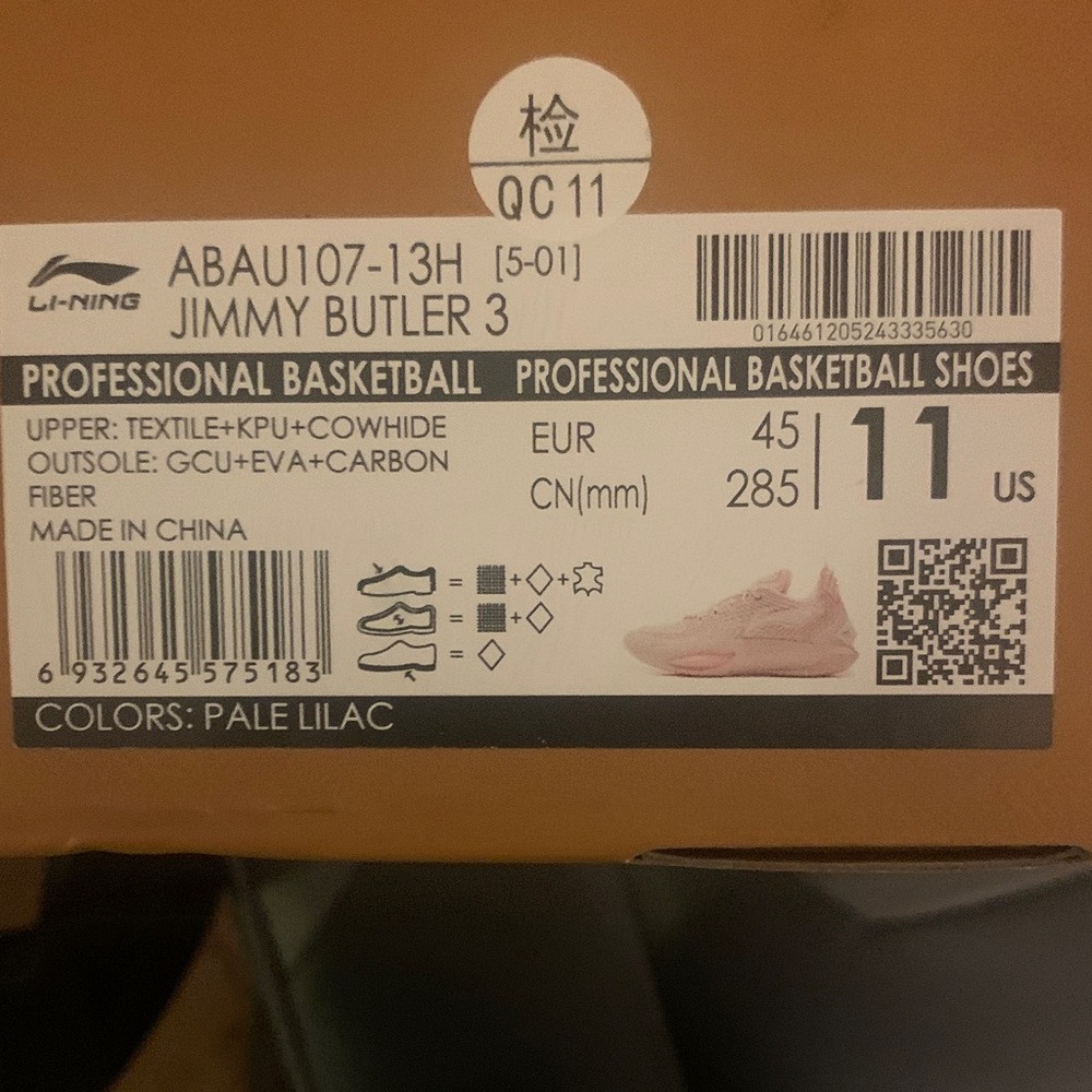 Li-Ning Jimmy Butler 3 Men's Athletic Shoes - Pale Lilac